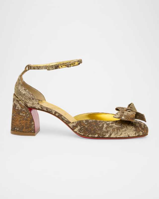 Jane Bow Red Sole Pumps